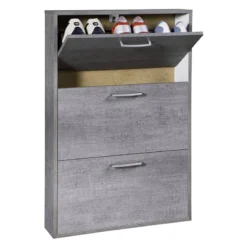 Meuble Chaussures Décor Blanc - TIDY -Promos Déco Vestiaire Boutique 0033d60d5a3042dc9710b0846a301d21