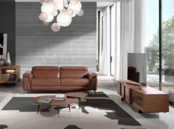 Meuble TV En Noyer Avec éclairage Led -Promos Déco Vestiaire Boutique 004e5b2a503e464194fca577deeb62e3