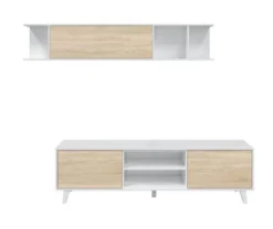 Meuble TV 2 Portes Avec 2 Niches