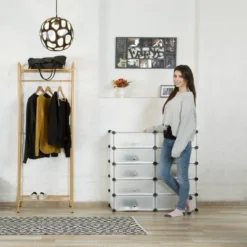 Meuble à Chaussures Avec 10 Casiers -Promos Déco Vestiaire Boutique 03c9f2d32f564e8cbc57058bedde0fe4