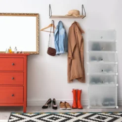 Meuble à Chaussures Avec 6 Casiers -Promos Déco Vestiaire Boutique 0614ca40b14d42c8b8ccd55486866a77