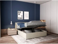 Cadre De Lit EDGAR (sommier Relevable) -Promos Déco Vestiaire Boutique 0869a3a4cba449c0adaaac7637c6af75