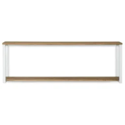 Étagère Murale Double 30x140x48 Blanc 7 Étagère Murale Double 30x140x48 Blanc -Promos Déco Vestiaire Boutique 08eb23e687ae4d5dbae5120aa1301509