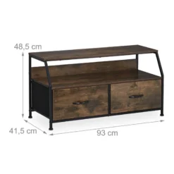 Meuble TV Style Industriel Avec Tiroirs -Promos Déco Vestiaire Boutique 096e0769c0554709af780769c185aaf1