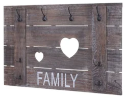 Vestaire Mural HWC-C89 Family Shabby