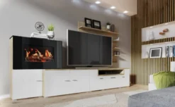 Meuble Avec Cheminée Blanc/Blanc Laqué -Promos Déco Vestiaire Boutique 0ea9c91c1190463bbedc22aeab7f60bd