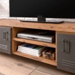 Meuble TV MANCHESTER 2 Rangements Milieu -Promos Déco Vestiaire Boutique 1000008809 200430 15154100002 DETAILS P000000001000008809