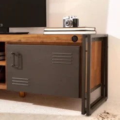 Meuble TV MANCHESTER 2 Rangements Milieu -Promos Déco Vestiaire Boutique 1000008809 220630 021 MOOD DETAILS P000000001000008809 mood