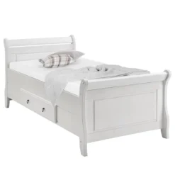 Lit Simple En Bois Massif Cenan