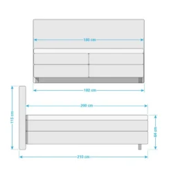 Lit Boxspring Lights -Promos Déco Vestiaire Boutique 1000113284 210106 08191600005 SKETCH DETAILS P000000001000113284 sketch