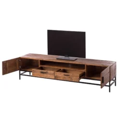 Meuble TV GRASBY 200 Cm - 1 Rangement -Promos Déco Vestiaire Boutique 1000117189 200612 15381500003 DETAILS P000000001000117189
