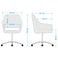 Chaise De Bureau Leezy -Promos Déco Vestiaire Boutique 1000123851 200701 14293200011 SKETCH DETAILS P000000001000123851 sketch