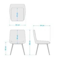 Chaises Capitonnées Midge (lot De 2) -Promos Déco Vestiaire Boutique 1000125113 201013 14335600067 SKETCH DETAILS P000000001000125113 sketch
