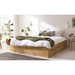 Lit En Bois Massif SoraWood -Promos Déco Vestiaire Boutique 1000137922 191101 18245300001 MOOD DETAILS P000000001000137922 mood