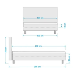 Lit Capitonné Lena -Promos Déco Vestiaire Boutique 1000150189 181220 16400700036 GALLERYIMAGES P000000001000150189