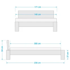 Lit En Bois Massif Morton I -Promos Déco Vestiaire Boutique 1000151703 210707 14033800036 SKETCH DETAILS P000000001000151703 sketch