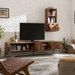 Meuble TV GRASBY 200 Cm - 2 Rangements -Promos Déco Vestiaire Boutique 1000168568 191126 17373500028 MOOD DETAILS P000000001000168568 mood