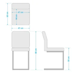 Chaises Cantilever Finga I (lot De 2) 37 Chaises Cantilever Finga I (lot De 2) -Promos Déco Vestiaire Boutique 1000176437 201013 14342100086 SKETCH DETAILS P000000001000176437 sketch