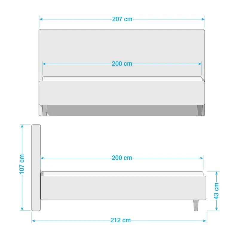 Lit Capitonnée Monteverde 6 Lit Capitonnée Monteverde – Image 6