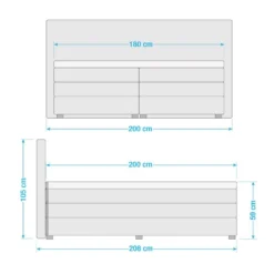 Lit Boxspring Maho 12 Lit Boxspring Maho -Promos Déco Vestiaire Boutique 1000179068 190731 10193200005 SKETCH DETAILS P000000001000179068 sketch