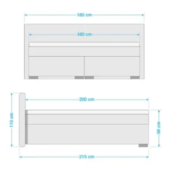 Lit Boxspring Senga -Promos Déco Vestiaire Boutique 1000179073 190731 10193300020 SKETCH DETAILS P000000001000179073 sketch