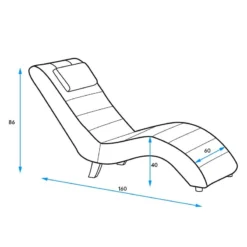 Chaise Relax Sandon II -Promos Déco Vestiaire Boutique 1000196231 200224 14470500330 SKETCH DETAILS P000000001000196231 sketch