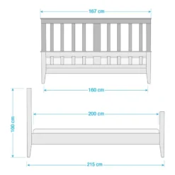 Lit En Bois Massif Lavalle -Promos Déco Vestiaire Boutique 1000224199 210707 14033900055 SKETCH DETAILS P000000001000224199 sketch