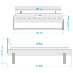 Lit En Bois Massif Saint Bees -Promos Déco Vestiaire Boutique 1000230538 210111 16224800009 SKETCH DETAILS P000000001000230538 sketch