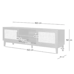 Meuble TV CANEE 2 Portes -Promos Déco Vestiaire Boutique 1000242155 230830 500 SKETCH DETAILS P000000001000242155 sketch
