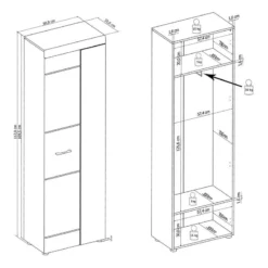 Ensemble D’entrée Liffre I (5 éléments) 21 Ensemble D’entrée Liffre I (5 éléments) -Promos Déco Vestiaire Boutique 1000252554 210318 08015600009 SKETCH DETAILS P000000001000252554 sketch