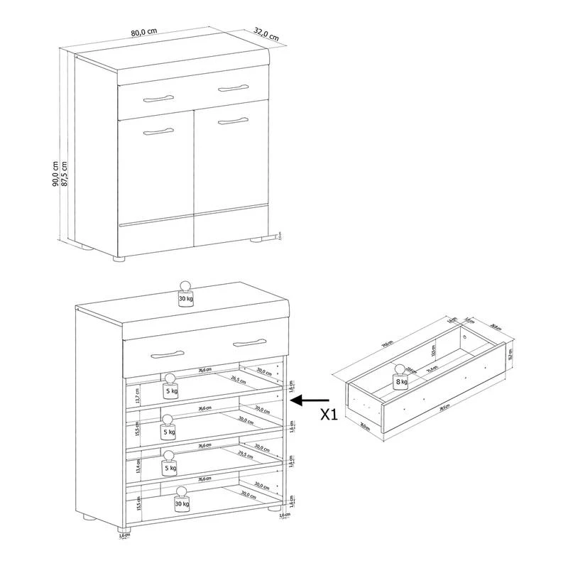 Ensemble D’entrée Liffre II (4 élém.) 10 Ensemble D’entrée Liffre II (4 élém.) – Image 10
