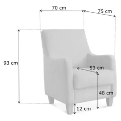 Fauteuil Baulon -Promos Déco Vestiaire Boutique 1000253749 210419 14562000210 SKETCH DETAILS P000000001000253749 sketch