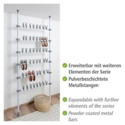 Wenko Porte-chaussures Télescopique Herkules -Promos Déco Vestiaire Boutique 1000260931 210423 13323000065 DETAILS P000000001000260931