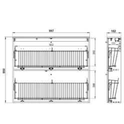 Meuble à Chaussures Utah I -Promos Déco Vestiaire Boutique 1000266177 210521 07484200067 SKETCH DETAILS P000000001000266177 sketch