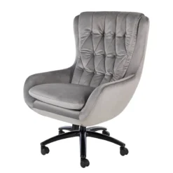 Fauteuil De Bureau Bracon Velours -Promos Déco Vestiaire Boutique 1000272625 220629 010 IMAGE P000000001000272625