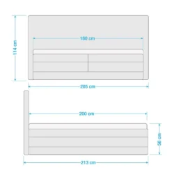 Lit Boxspring Naumburg -Promos Déco Vestiaire Boutique 1000281804 210916 10545800592 SKETCH DETAILS P000000001000281804 sketch
