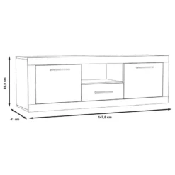 Meuble TV Ballito -Promos Déco Vestiaire Boutique 1000285704 210813 14500100018 SKETCH DETAILS P000000001000285704 sketch