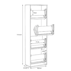 Meuble à Chaussures Siano 9 Meuble à Chaussures Siano -Promos Déco Vestiaire Boutique 1000285705 220908 501 SKETCH DETAILS P000000001000285705 sketch