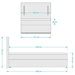 Lit Boxspring Flashlight I -Promos Déco Vestiaire Boutique 1000292710 220608 500 SKETCH DETAILS P000000001000292710 sketch