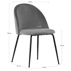 Chaises Capitonnées Maxou II (lot De 2) 26 Chaises Capitonnées Maxou II (lot De 2) -Promos Déco Vestiaire Boutique 1000299397 211012 134454000538 SKETCH DETAILS P000000001000299397 sketch