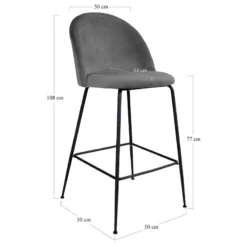 Chaises De Bar Maxou II (lot De 2) -Promos Déco Vestiaire Boutique 1000299401 211012 134455000558 SKETCH DETAILS P000000001000299401 sketch