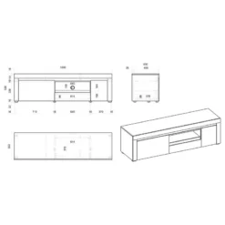 Ensemble Meubles TV Stonda I (3 élém.) -Promos Déco Vestiaire Boutique 1000314590 211209 12532000698 SKETCH DETAILS P000000001000314590 sketch