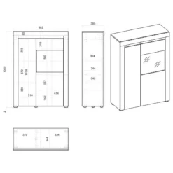 Ensemble Meubles TV Stonda I (3 élém.) -Promos Déco Vestiaire Boutique 1000314590 211209 12532000700 SKETCH DETAILS P000000001000314590 sketch