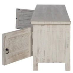 Meuble TV En Bois Massif Waterford -Promos Déco Vestiaire Boutique 1000333442 230321 035 DETAILS P000000001000333442