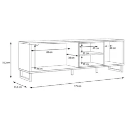 Ensemble Meubles TV Mazzo (4 éléments) -Promos Déco Vestiaire Boutique 1000341908 220331 501 SKETCH DETAILS P000000001000341908 sketch