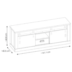 Meuble TV Shutter I -Promos Déco Vestiaire Boutique 1000348678 220505 500 SKETCH DETAILS P000000001000348678 sketch
