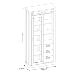 Ensemble Meubles TV Shutter V (3 élém.) -Promos Déco Vestiaire Boutique 1000348732 220505 500 SKETCH DETAILS P000000001000348732 sketch