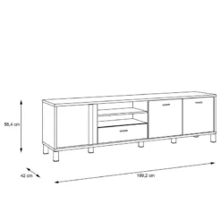 Meuble TV Vallegrande I -Promos Déco Vestiaire Boutique 1000356705 220603 500 SKETCH DETAILS P000000001000356705 sketch
