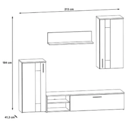 Ensemble Meubles TV Tilsit (4 éléments) -Promos Déco Vestiaire Boutique 1000357996 220616 500 SKETCH DETAILS P000000001000357996 sketch