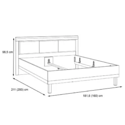 Cadre De Lit Franken I -Promos Déco Vestiaire Boutique 1000361663 220826 500 SKETCH DETAILS P000000001000361663 sketch